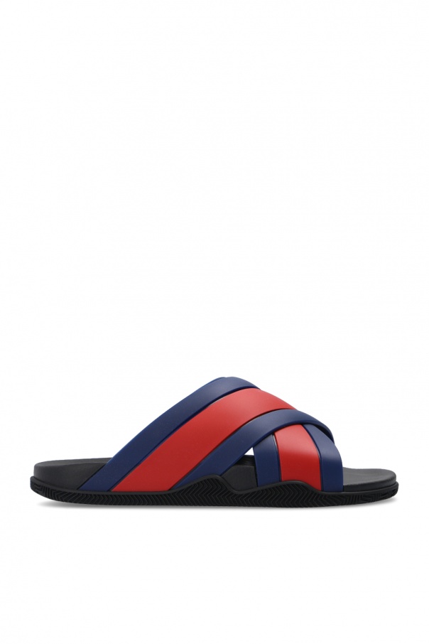 SchaferandweinerShops CK gucci Web stripe slides Gucci